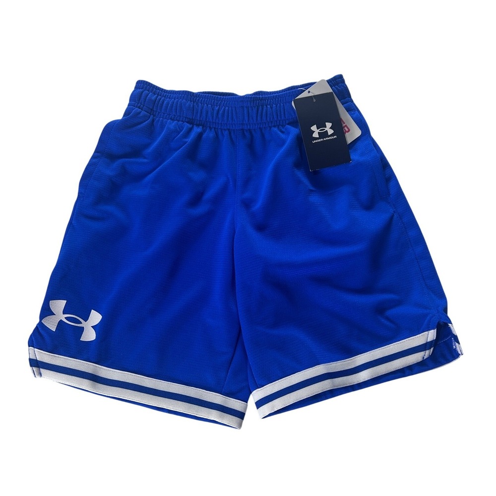 Under Armour Boys Royal Blue Perimeter Basketball Shorts 1383403 Youth Small NWT